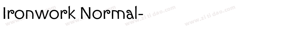 Ironwork Normal字体转换